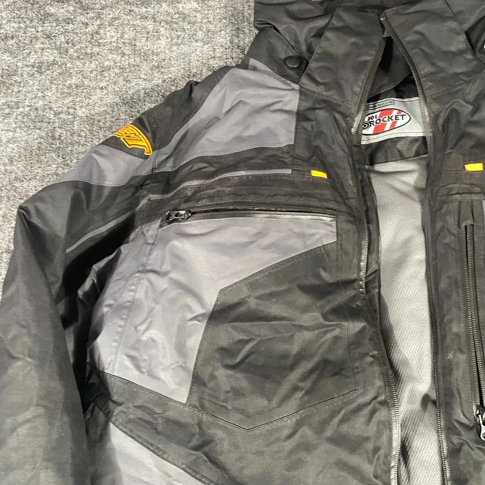 Joe Rocket Jacket Mens Small Black Full Zip Lightweight‎ Motorcycle MOTO Racing